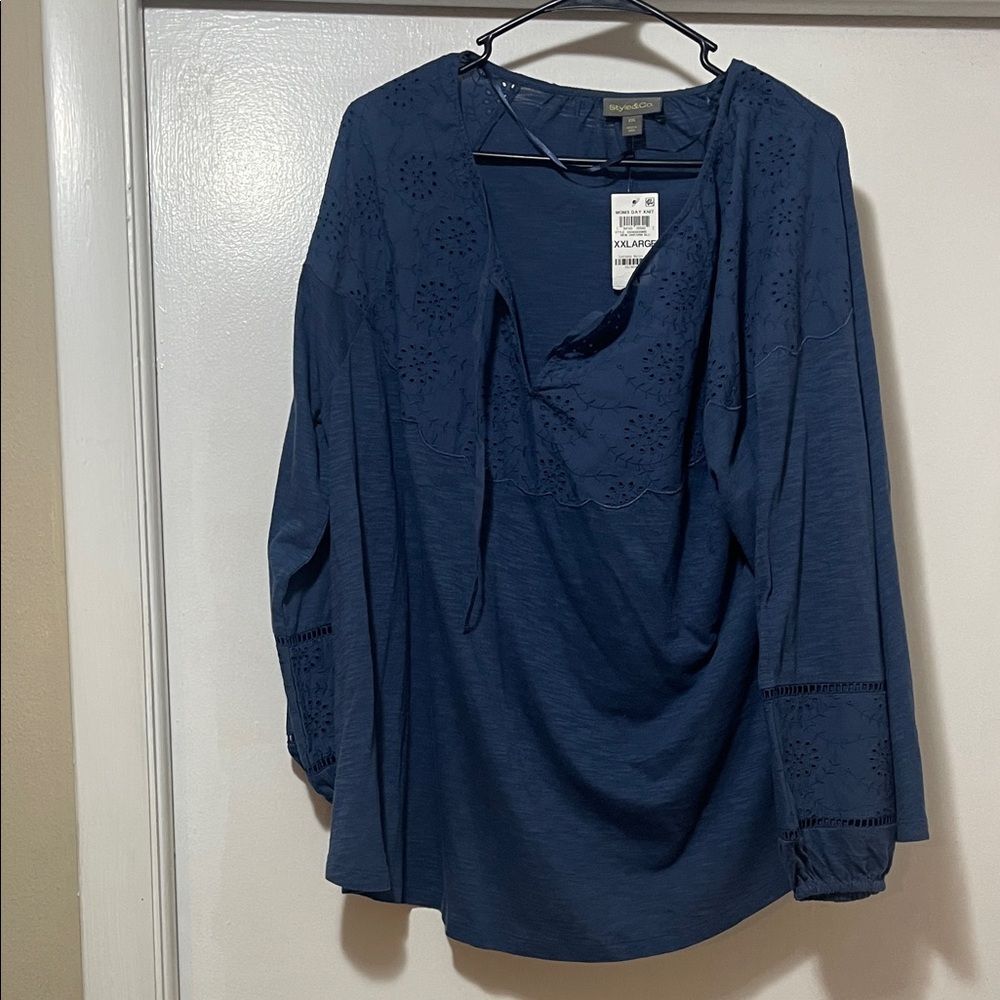 Style & Co. blouse and nwt XXL